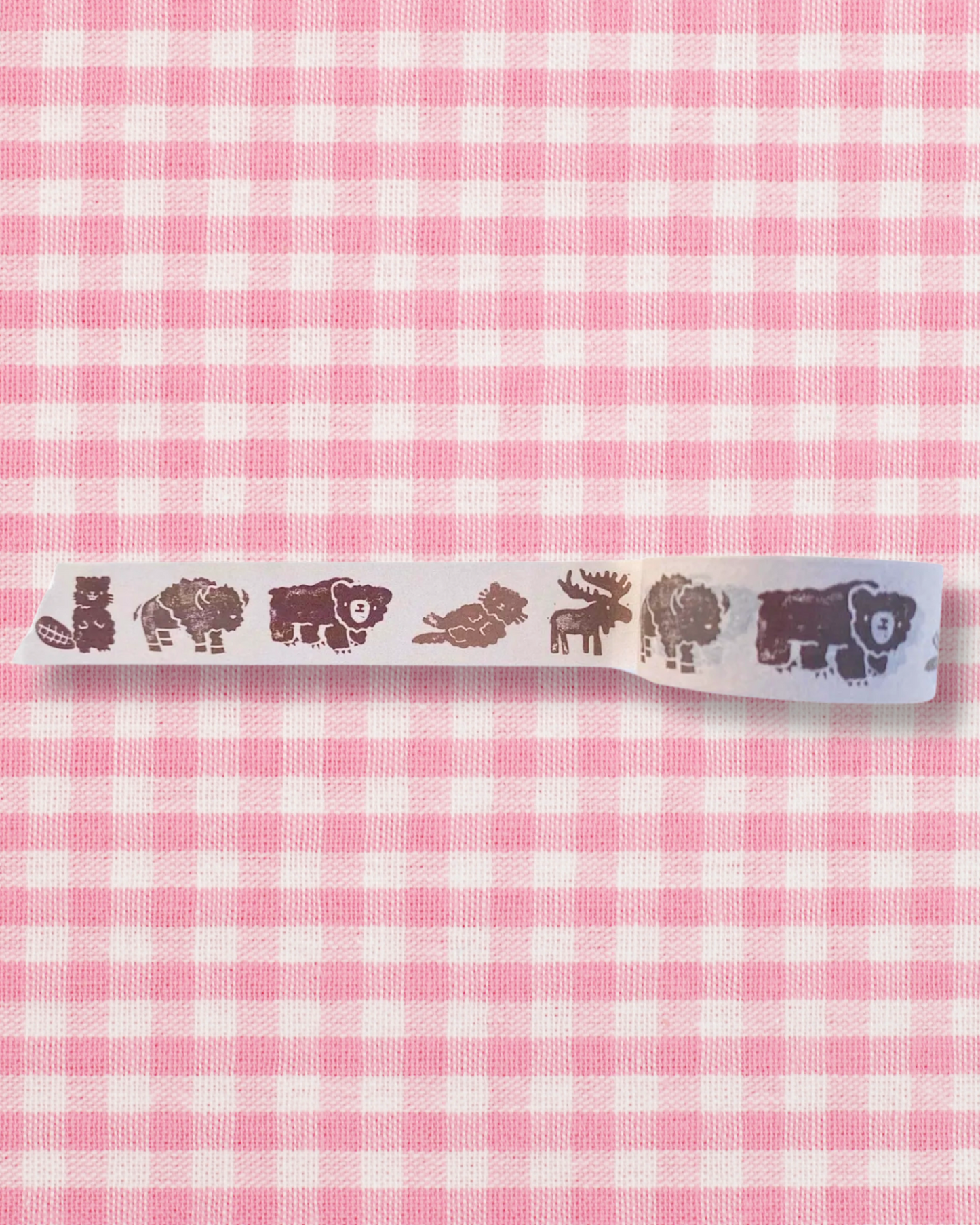 Canadian Animals Washi Tape - Brown