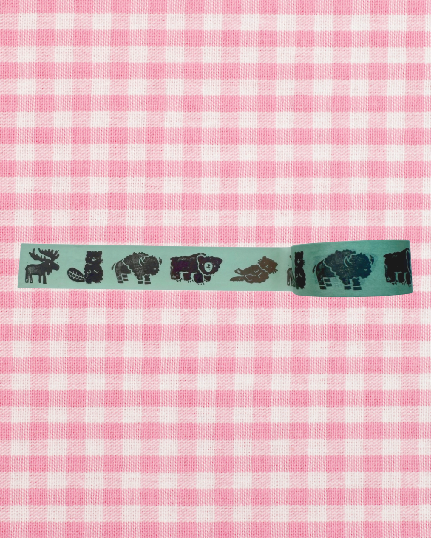 Canadian Animals Washi Tape - Green