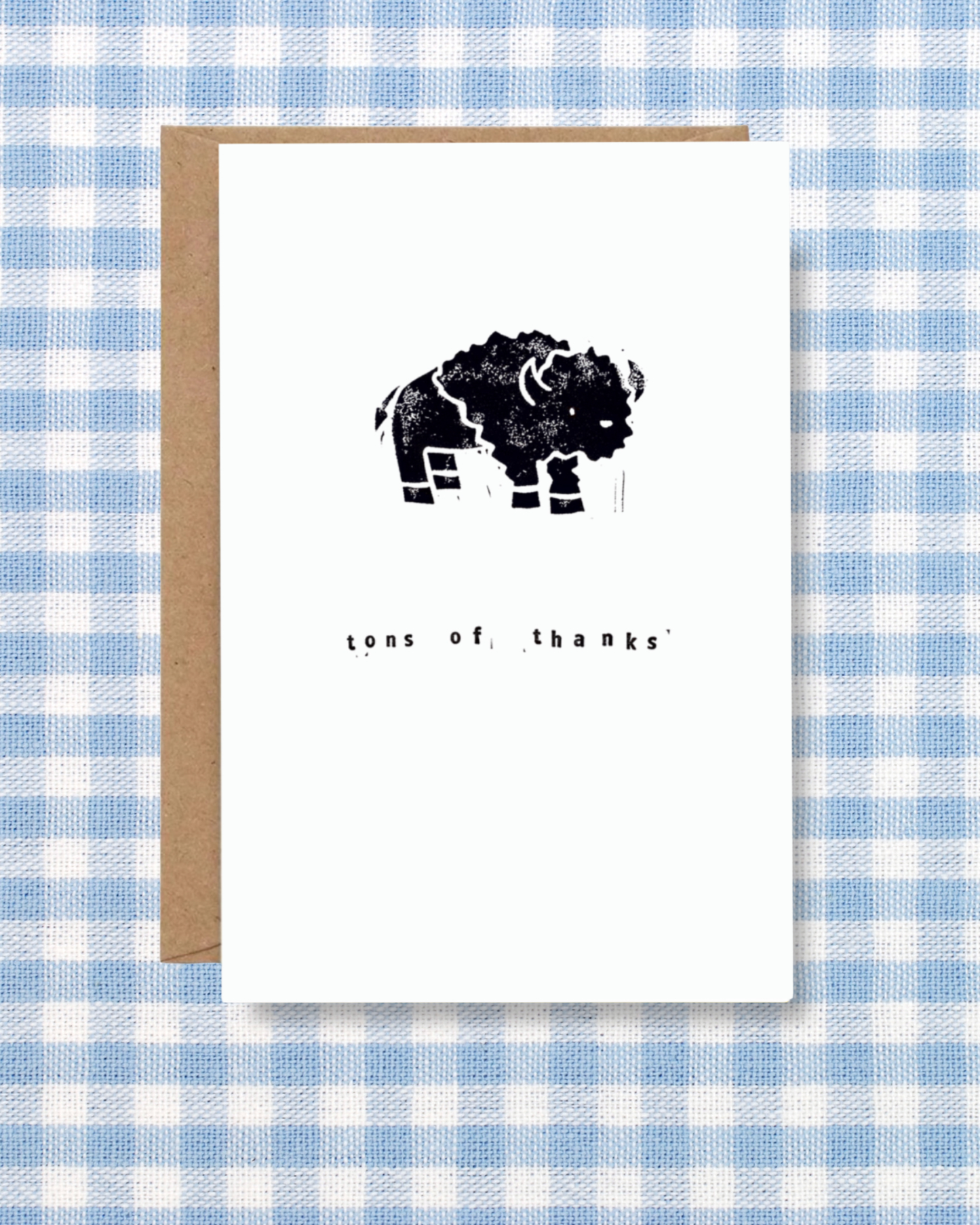 Bison Thank You Card