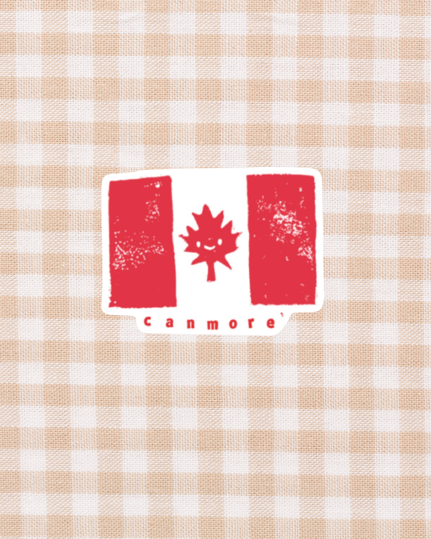 Canmore Canada Flag Sticker