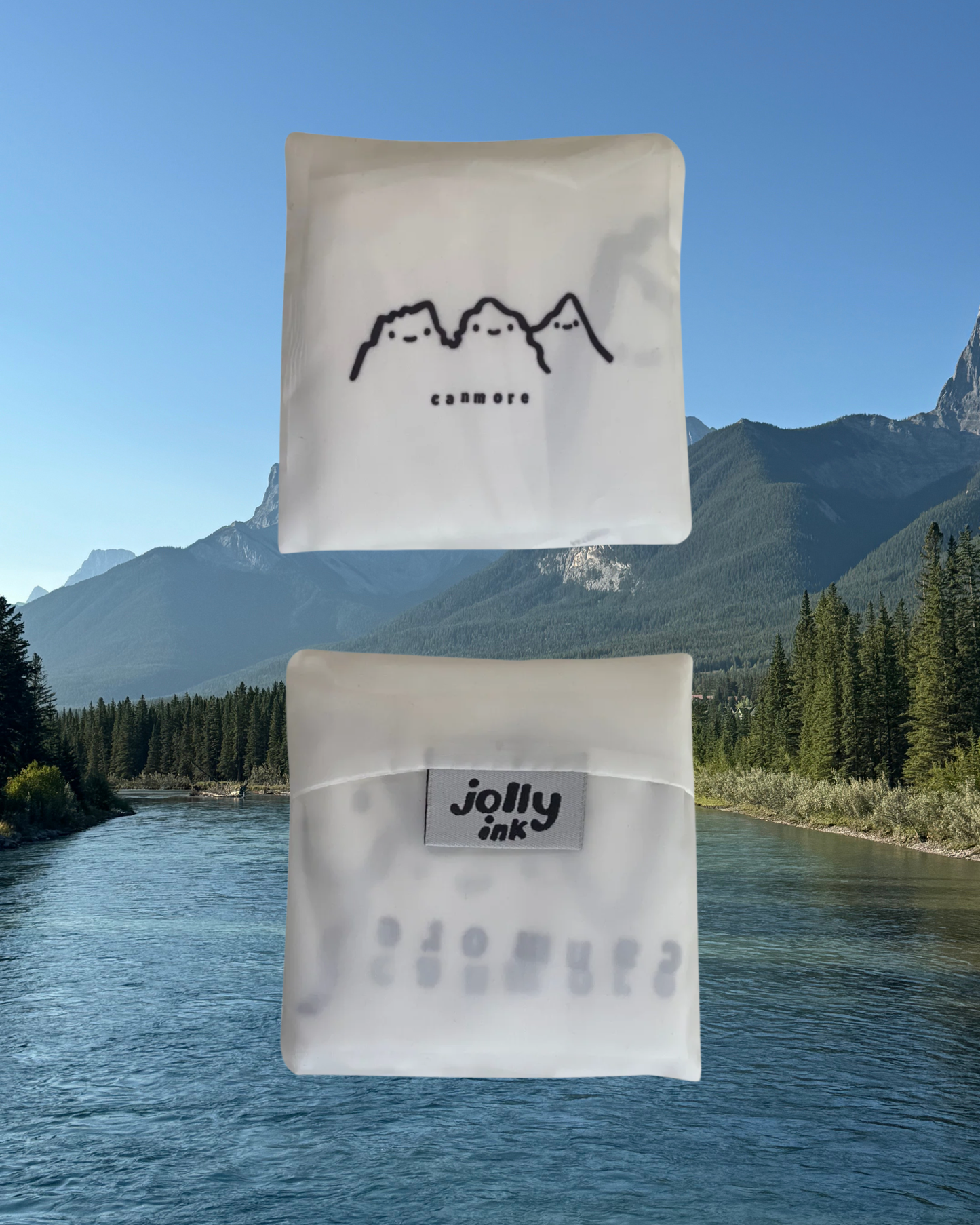 Reusable Shopping Bag Three Sisters white