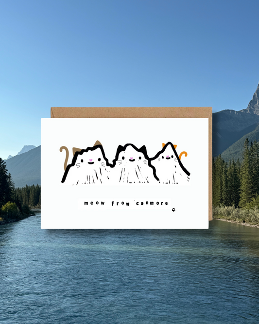 Three Sisters Meow Card