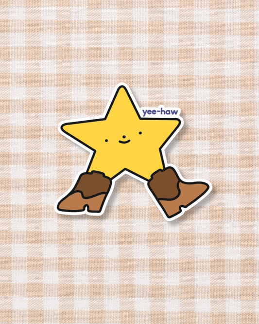 Yee-Haw Star Sticker