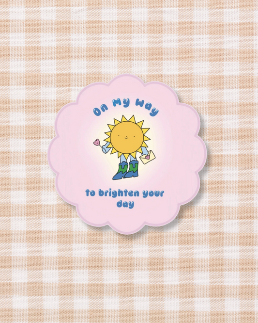 On My Way Sticker