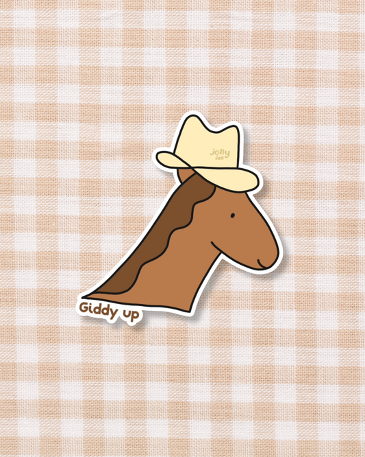 Giddy Up Horsey Sticker