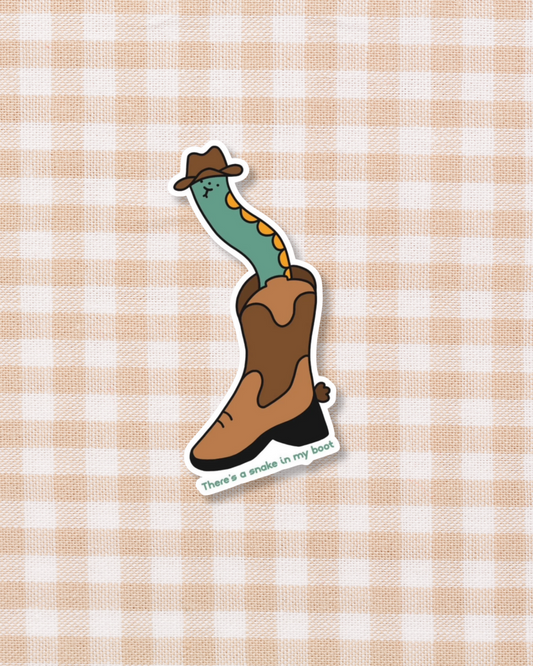 Snake In My Boot Sticker