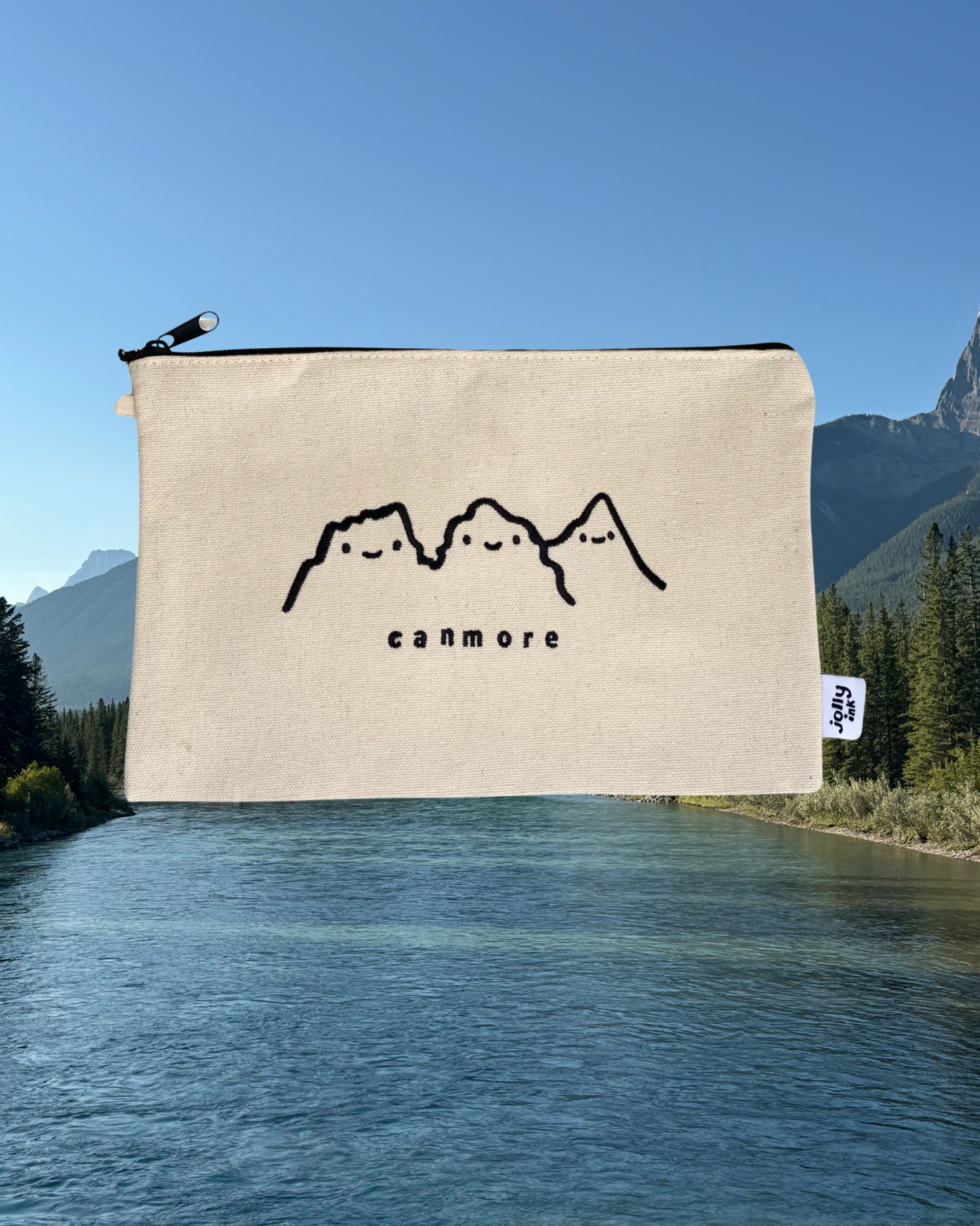 Three Sisters Embroidered Pouch - Large