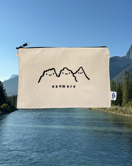 Three Sisters Embroidered Pouch - Large