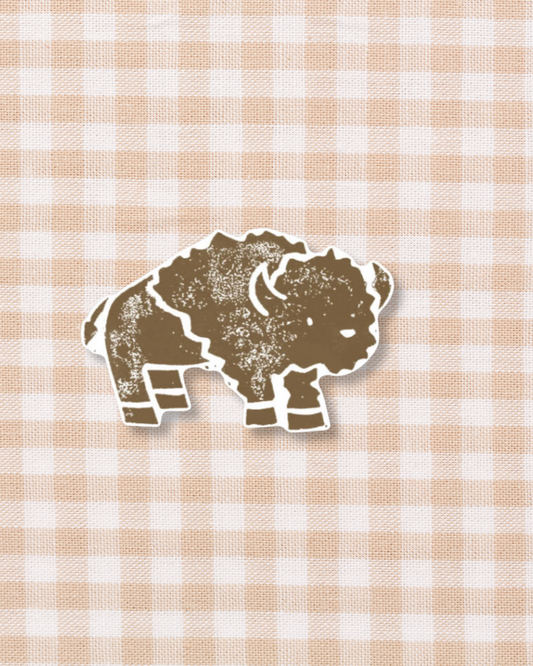 Bison Sticker