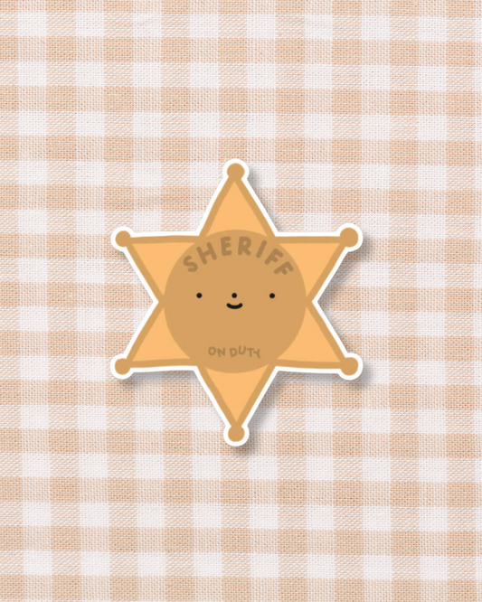 Sheriff Badge Sticker