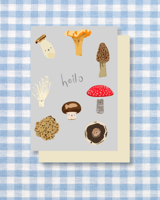Hello Mushroom Card