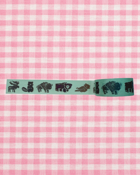 Canadian Animals Washi Tape - Green