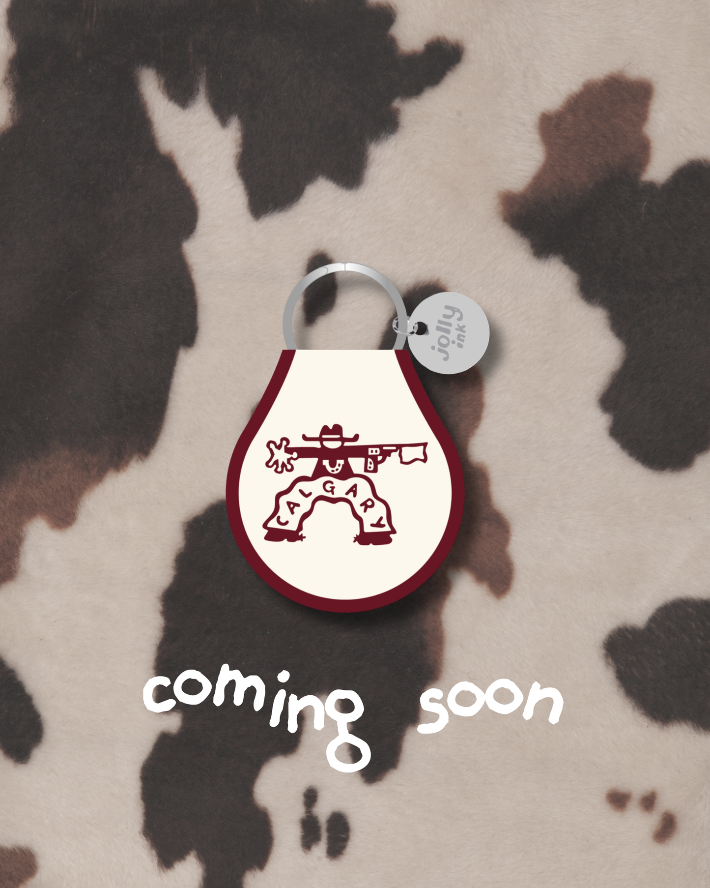 Calgary Western Patch Keychain