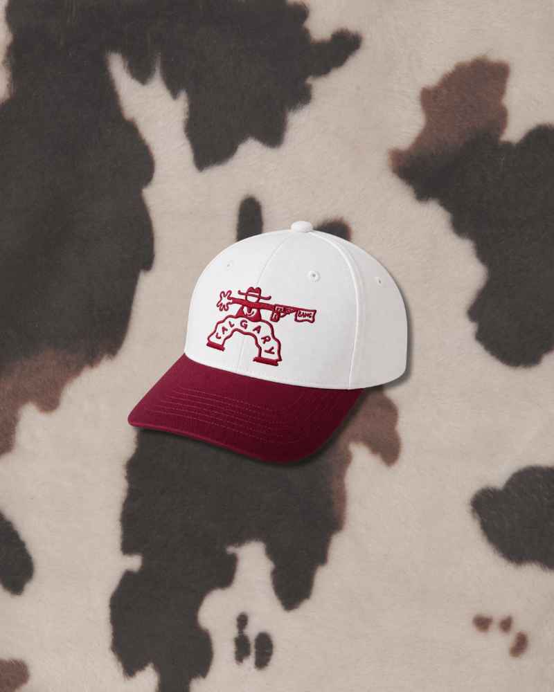 The Calgary Western Burgundy and White Hat