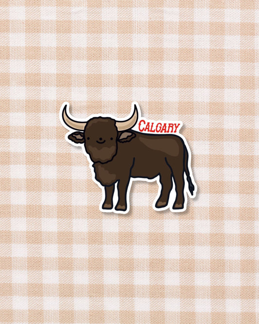 Calgary Bull Sticker