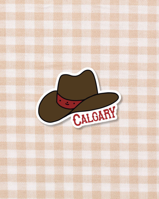 Calgary Cowboy Hat Sticker