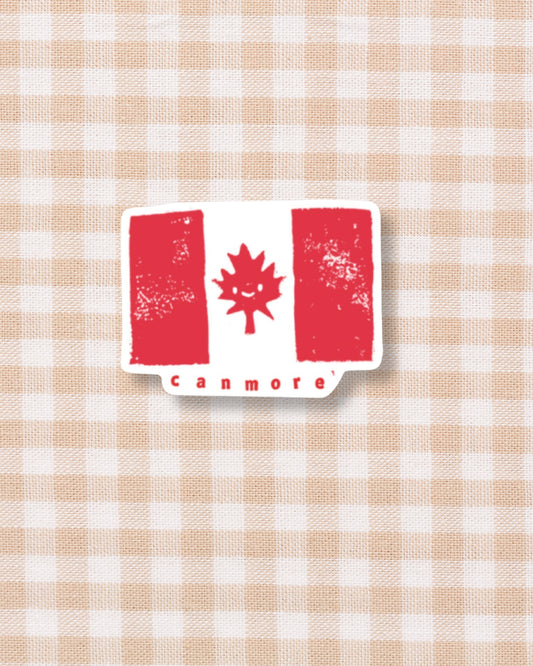 Canmore Canada Flag Magnet