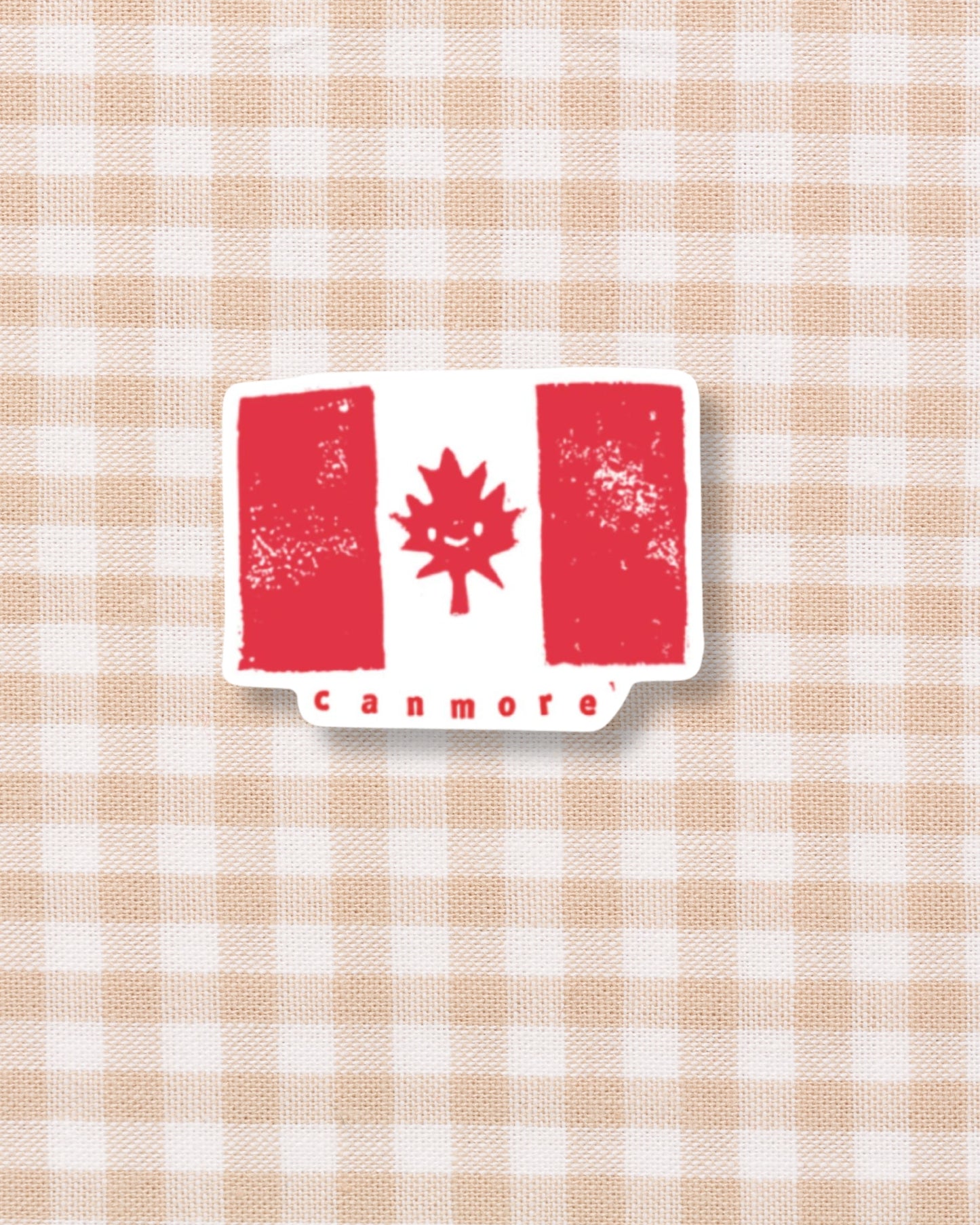 Canmore Canada Flag Sticker