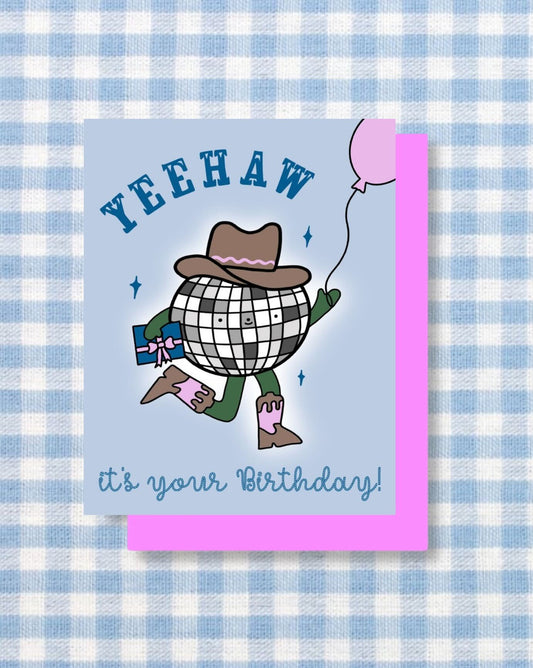 Yeehaw Birthday card
