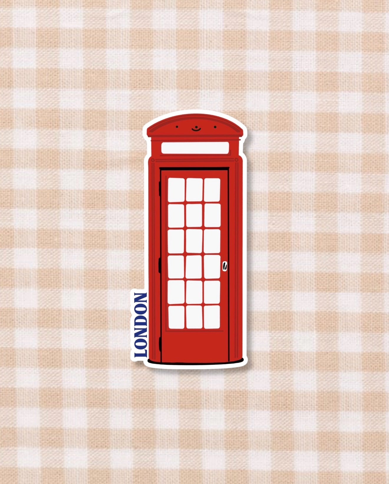 London Telephone Box Sticker