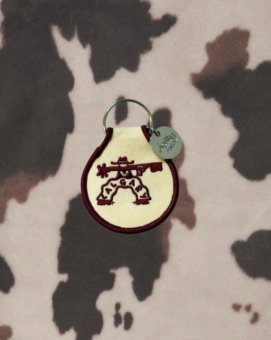 The Calgary Western Patch Keychain