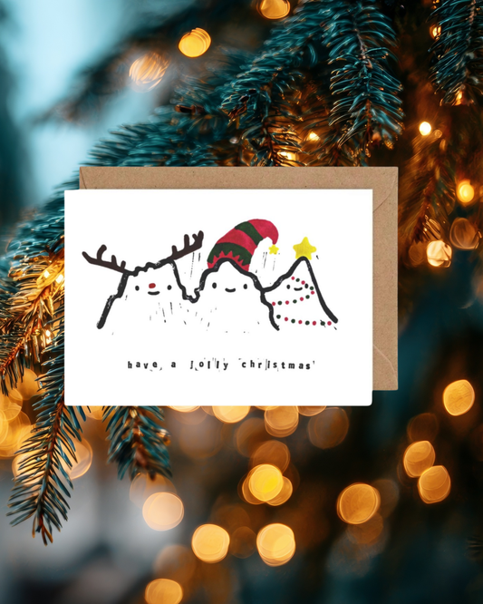 Jolly Christmas Three Sisters Card