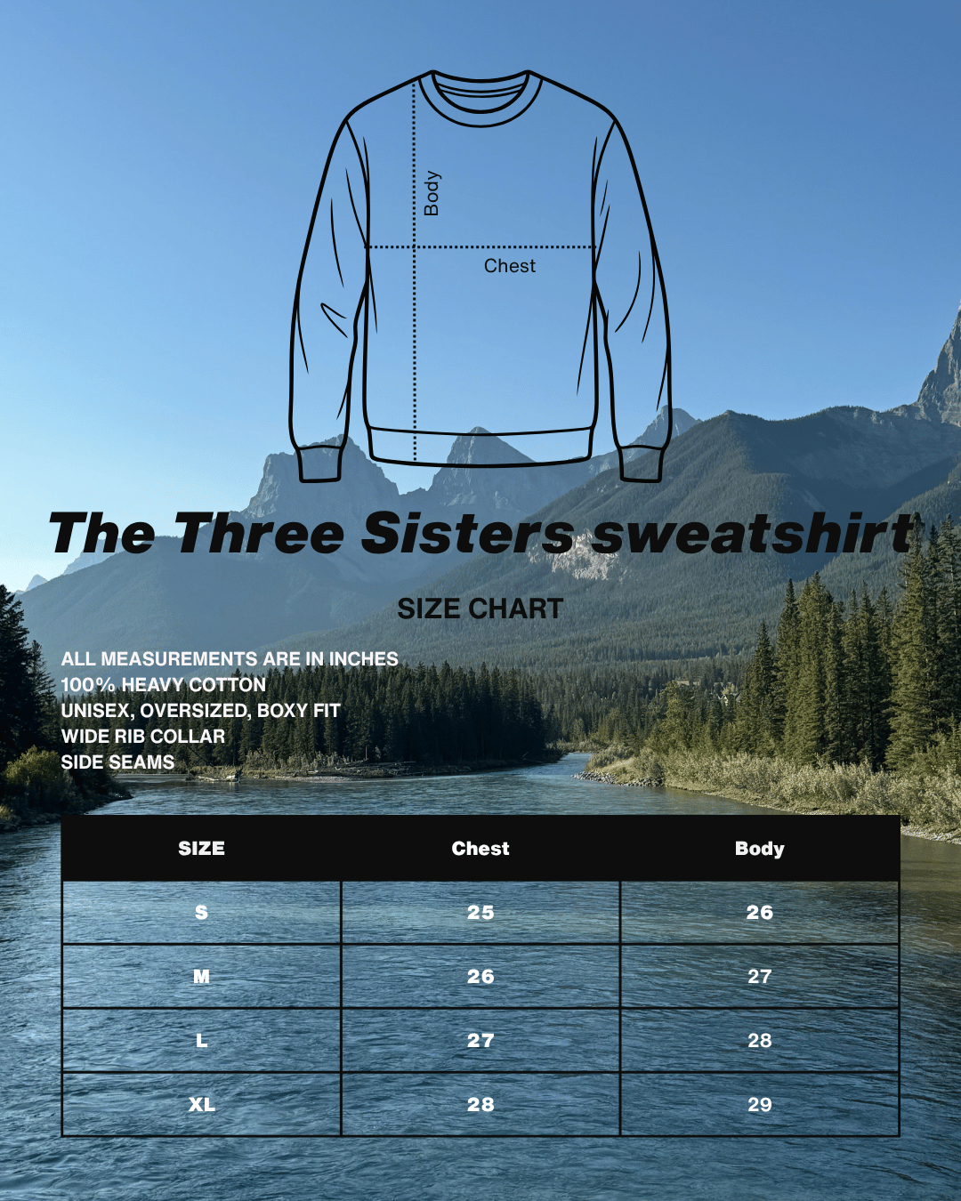 The Three Sisters Embroidered Sweatshirt