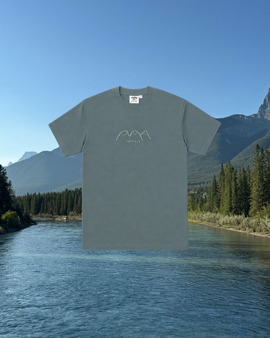 The Three Sisters Embroidered T-Shirt Green