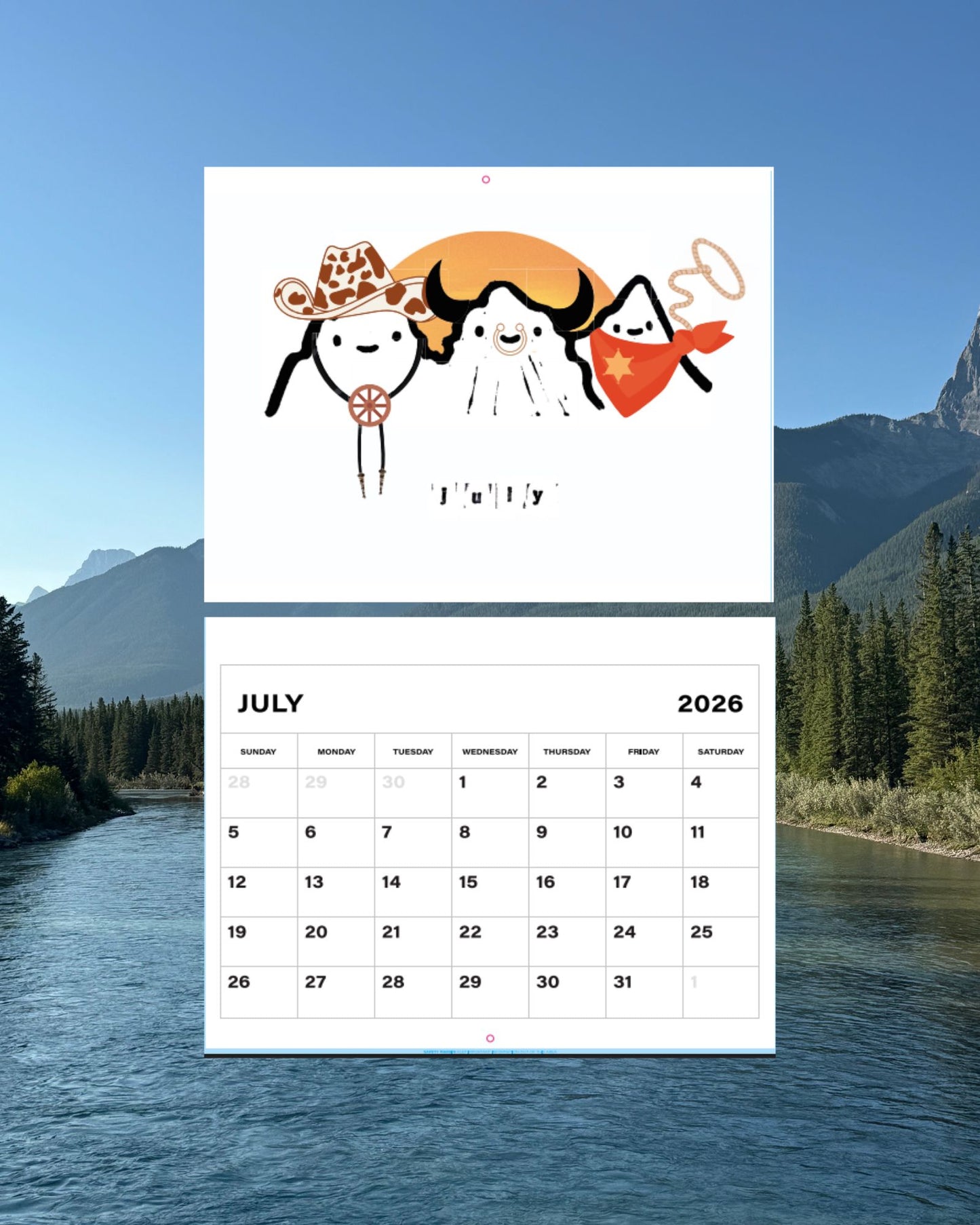 Three Sisters 2026 Calendar