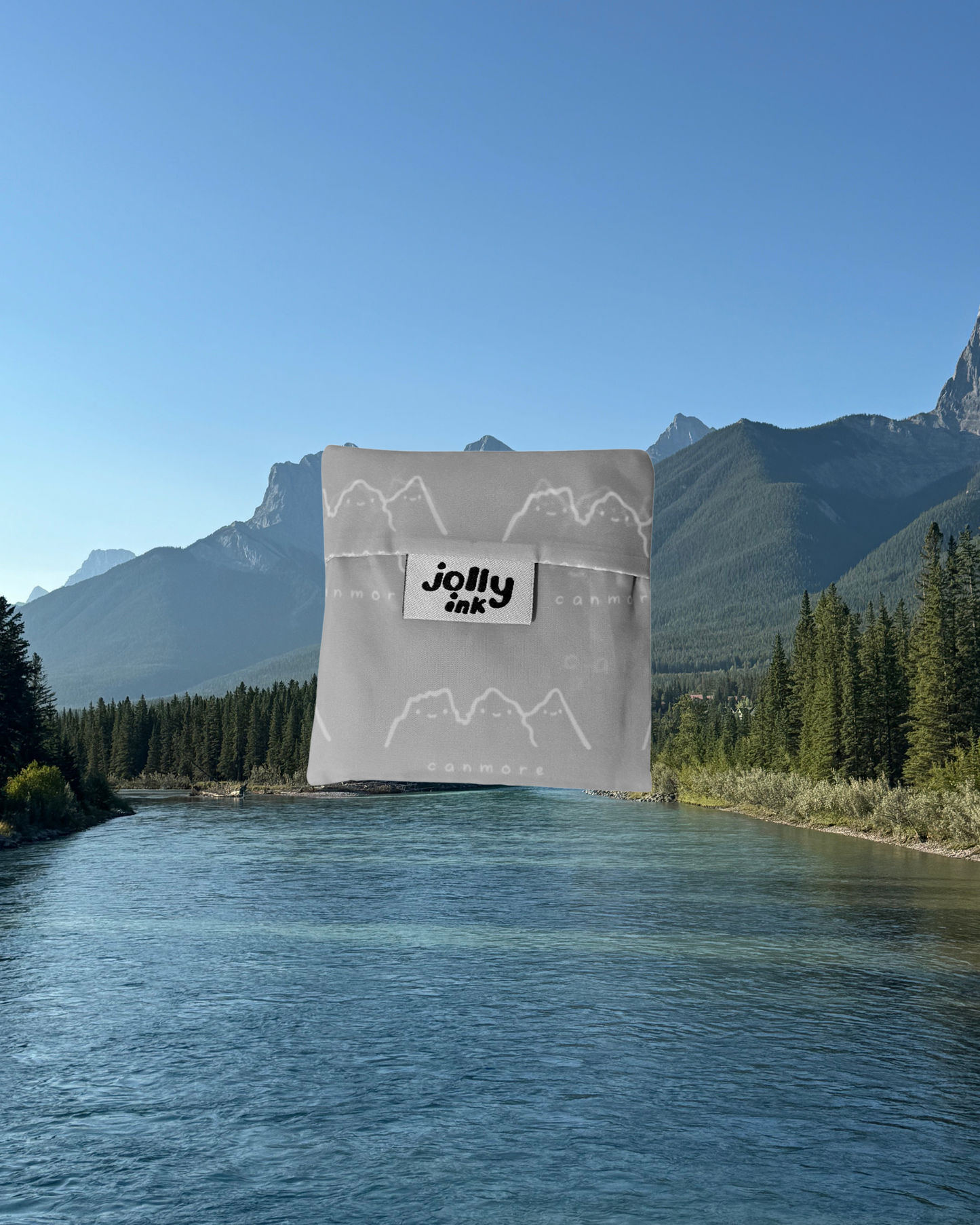 Reusable Shopping Bag Three Sisters grey