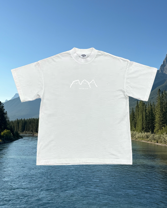 The Three Sisters Embroidered T-Shirt White